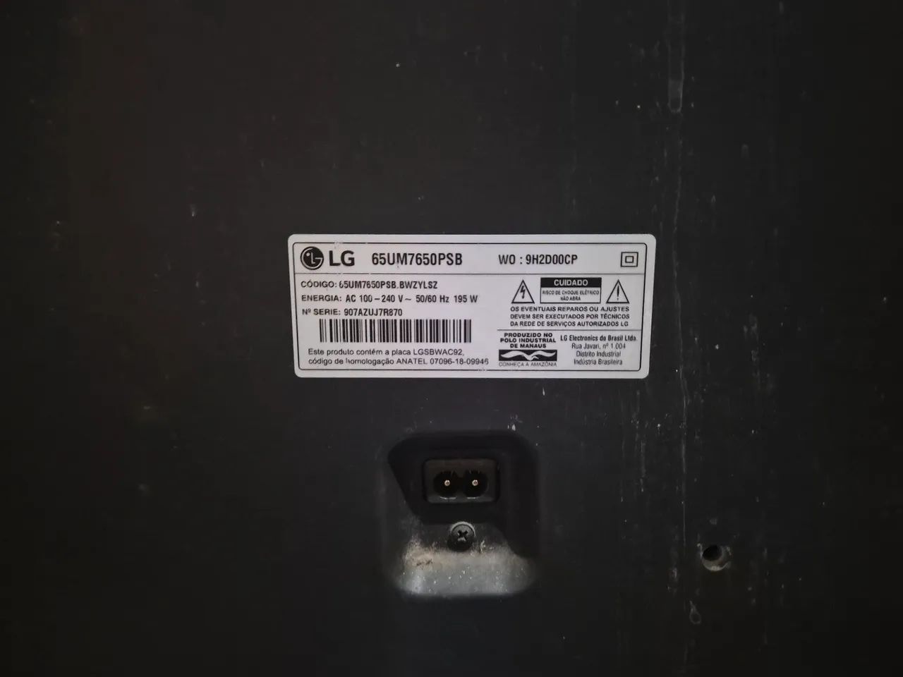 TV LG 65 Polegadas (com defeito) - Foto 2