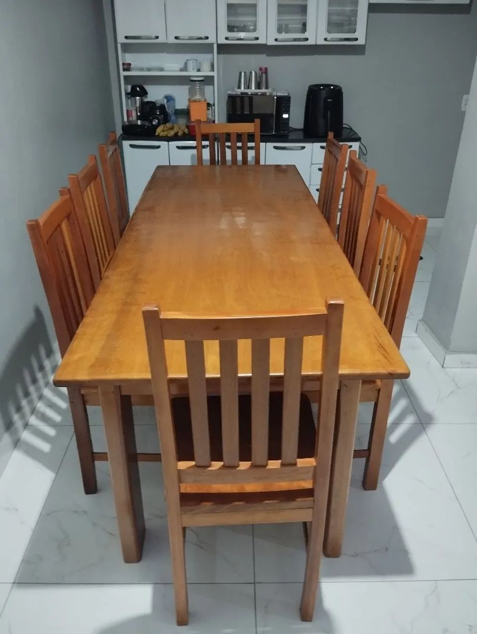 Conjunto de mesa de jantar com 8 cadeiras  - Foto 3