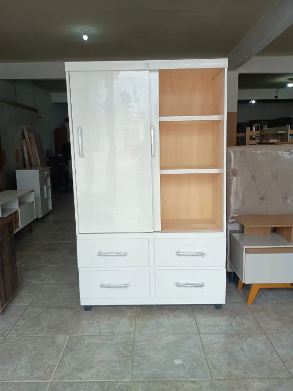 Guarda Roupas solteirão em bloco de madeira novo  - Foto 2