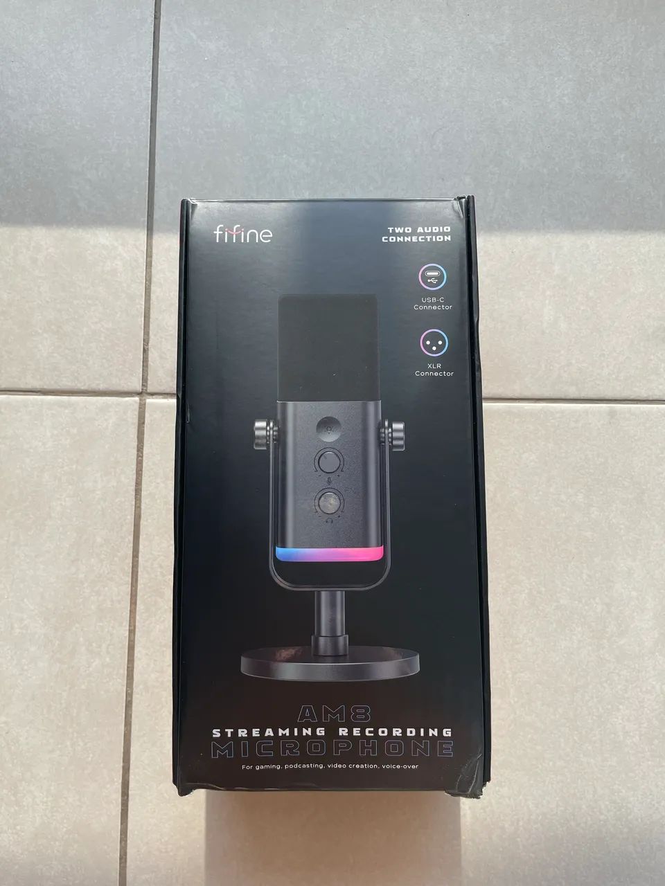 Microfone Fifine AM8 Dinâmico (USB/XLR) com RGB - Estado de Novo na Caixa! - Foto 3