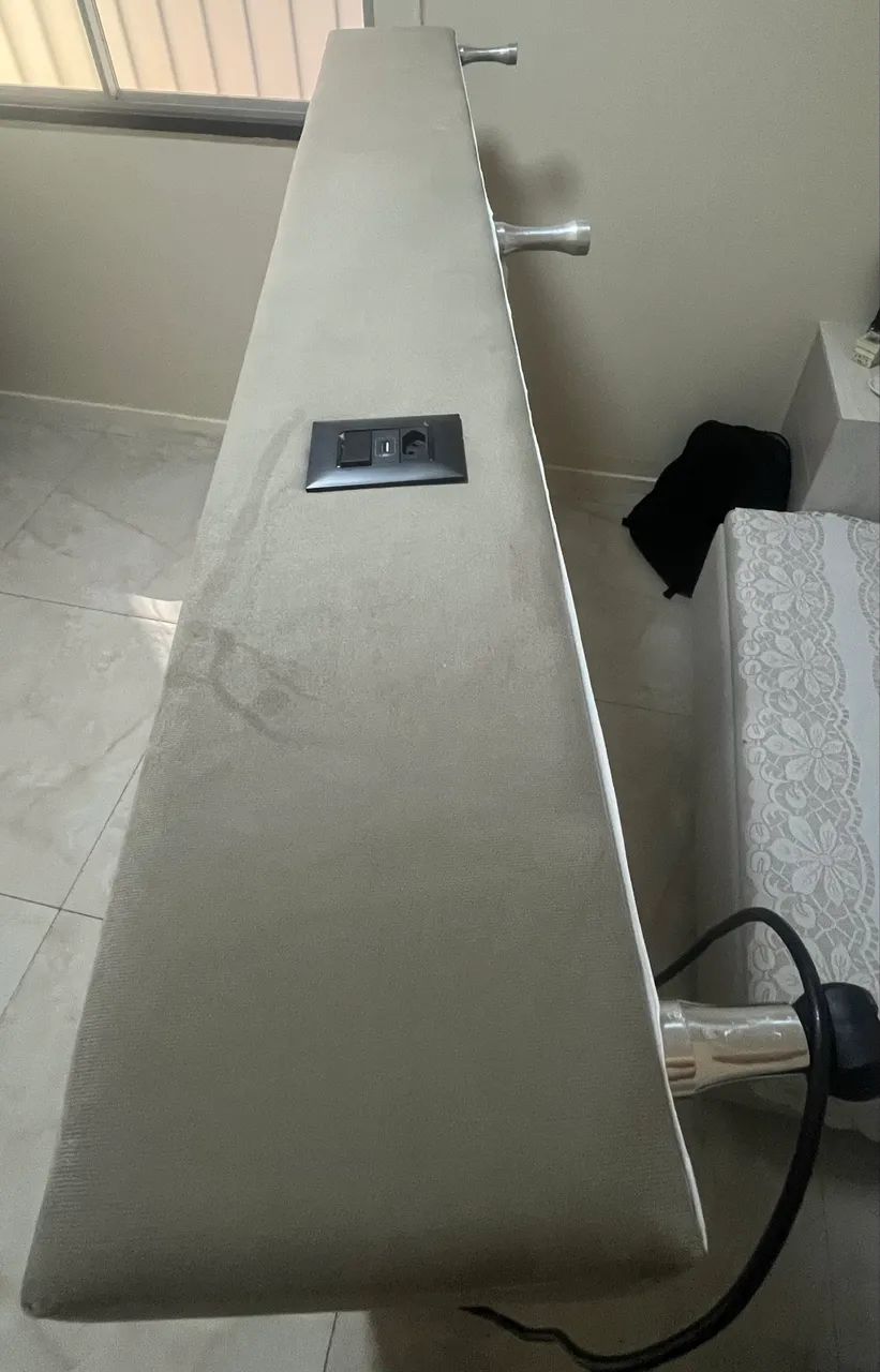 Base Cama Box Casal c/ USB, Tomada e LED Inferior - Foto 4