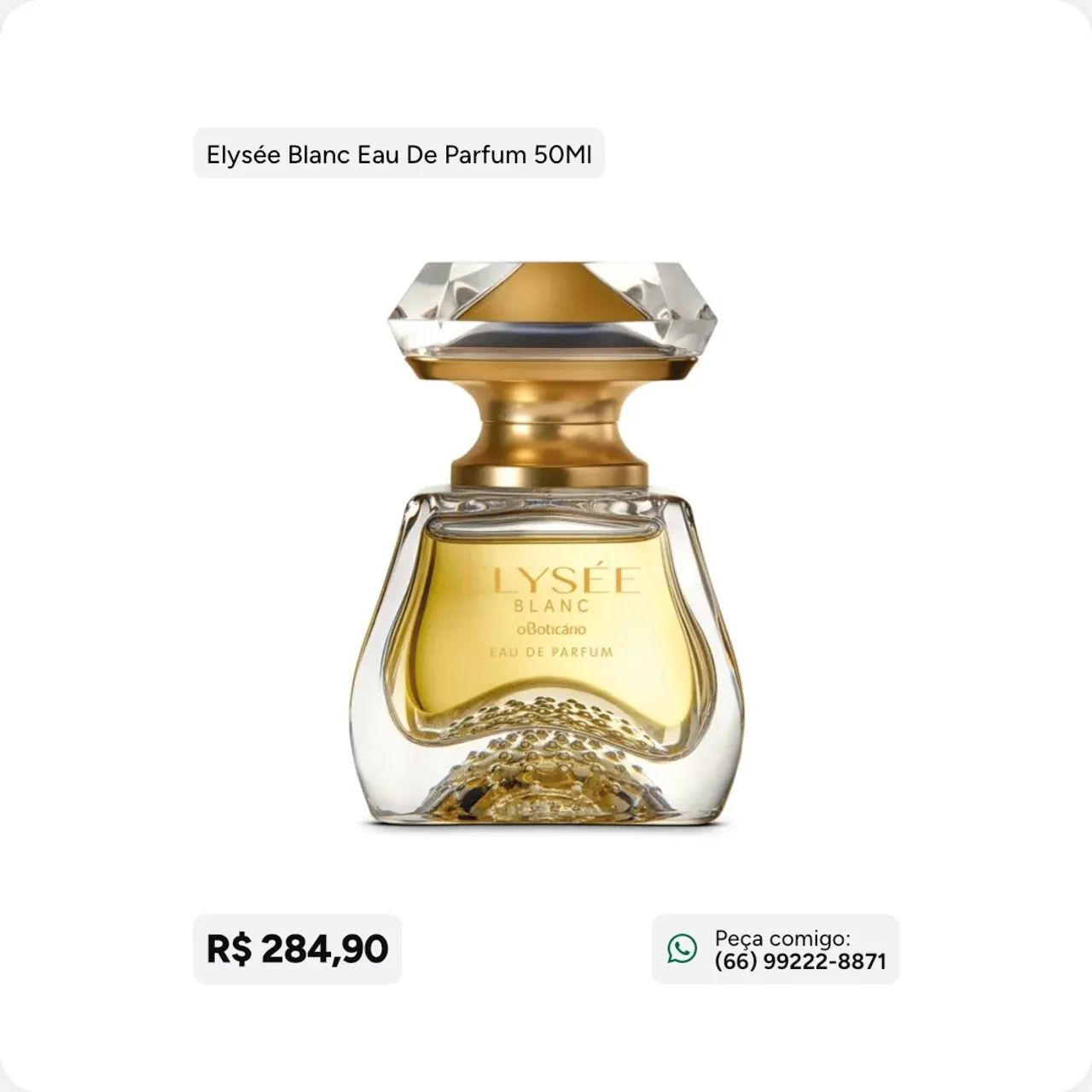 Elysée Blanc Eau De Parfum 50Ml