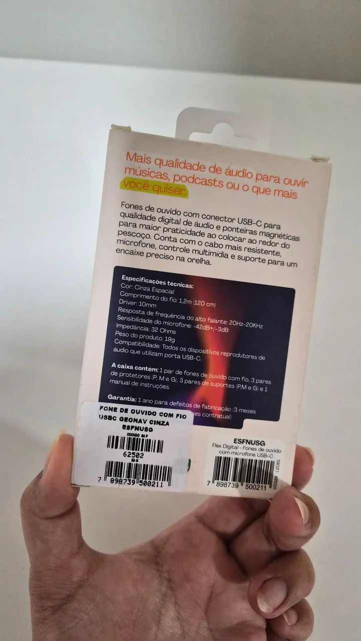Fone de ouvido com cabo tipo c - Foto 2