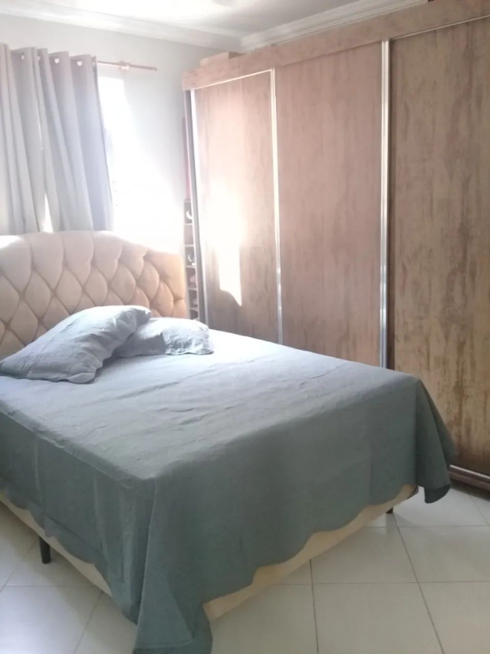 Cabeceira Cama Queen Capitonê Suede 1,60m - Foto 3