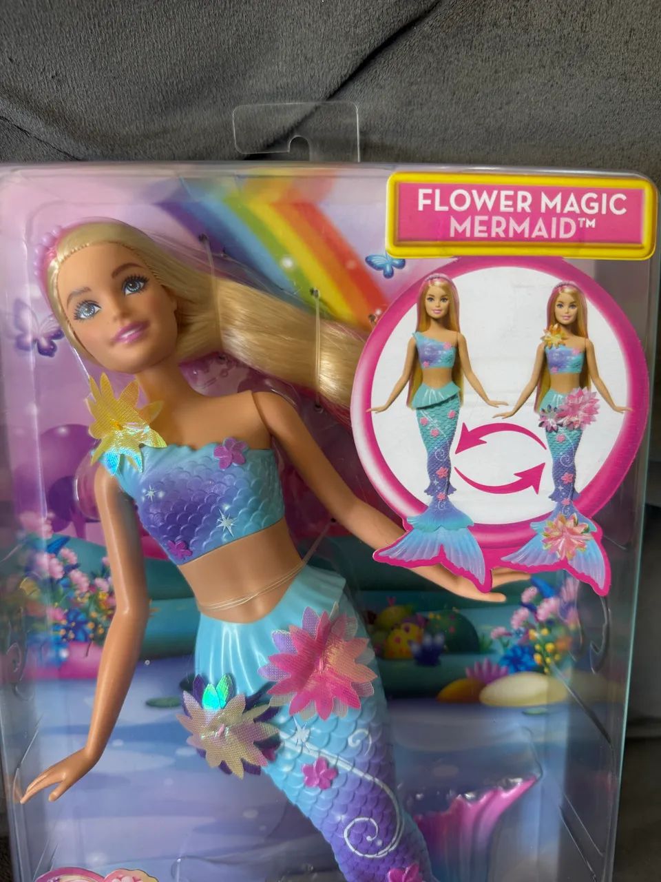 Barbie Flower Magic Mermaid Mattel Boneca Colecionável sereia - Foto 6