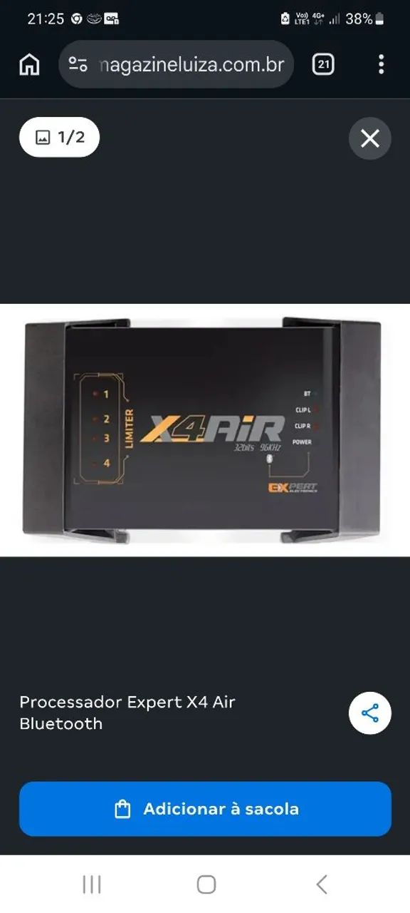 Processador de áudio Expert X4 air
