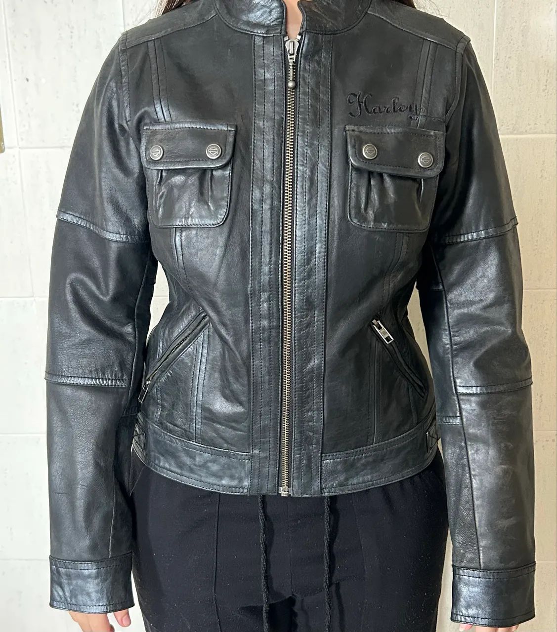 Jaqueta de Couro Harley Davidson Original  - Foto 4