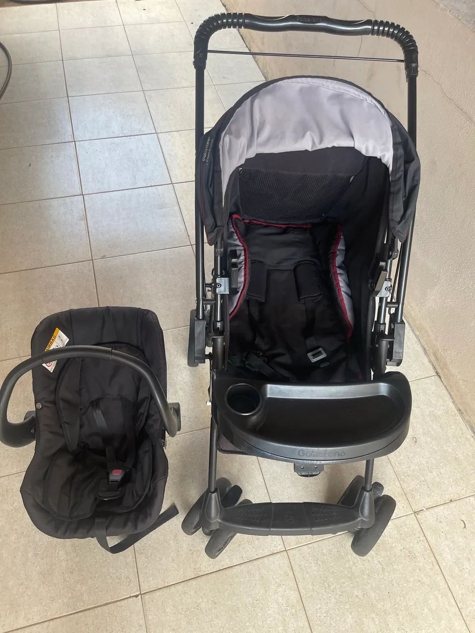Carrinho + Bebê Conforto Travel System Galzerano  - Foto 2