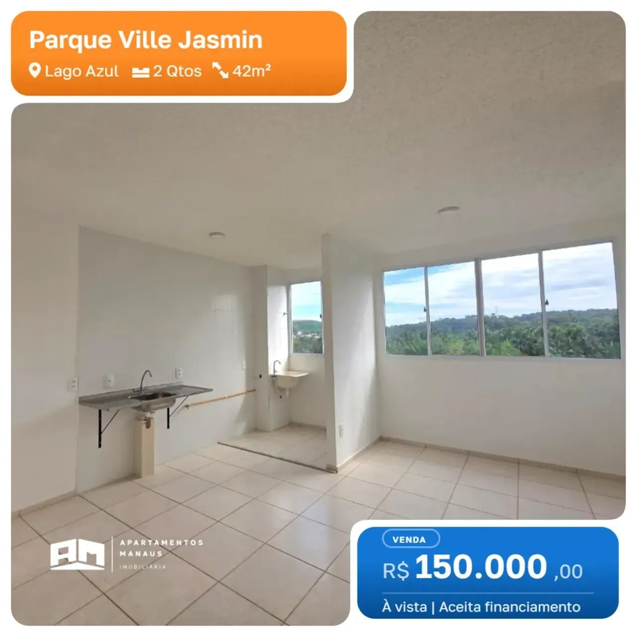 Parque Ville Jasmin - 2 Quartos - Lago Azul