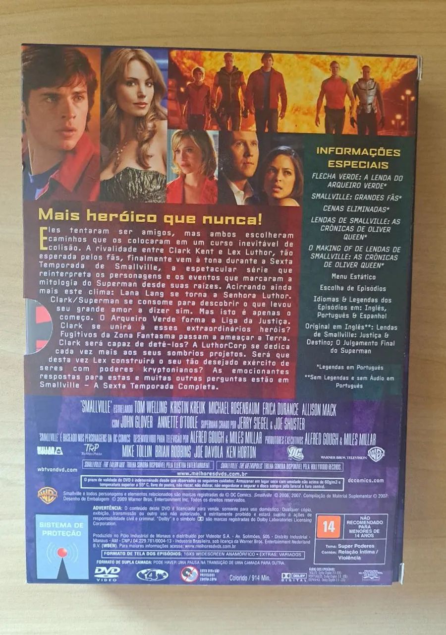 DVDs Smallville Sexta Temporada DC Comics 6 discos como novos - Foto 2