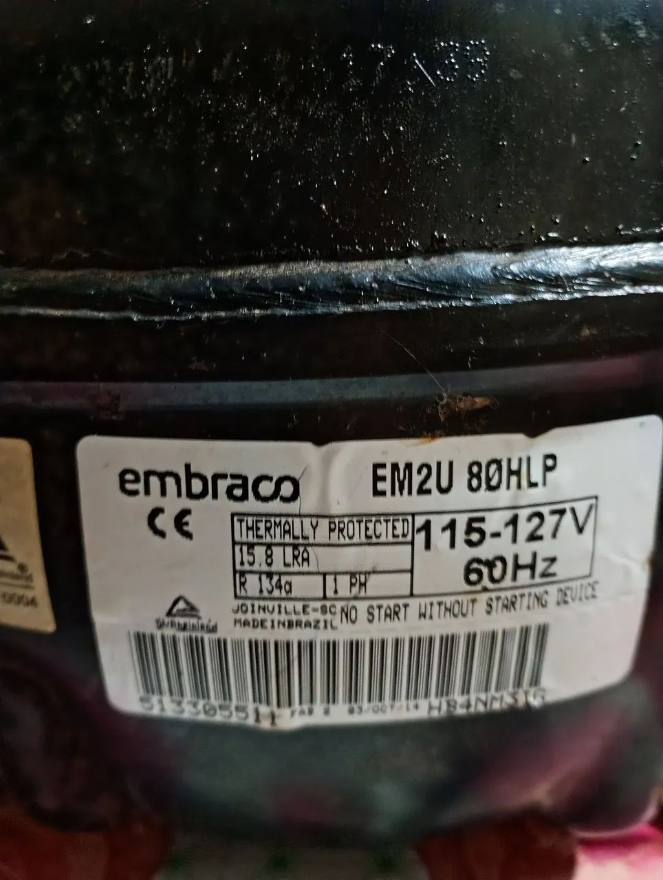 Motor Compressor travado