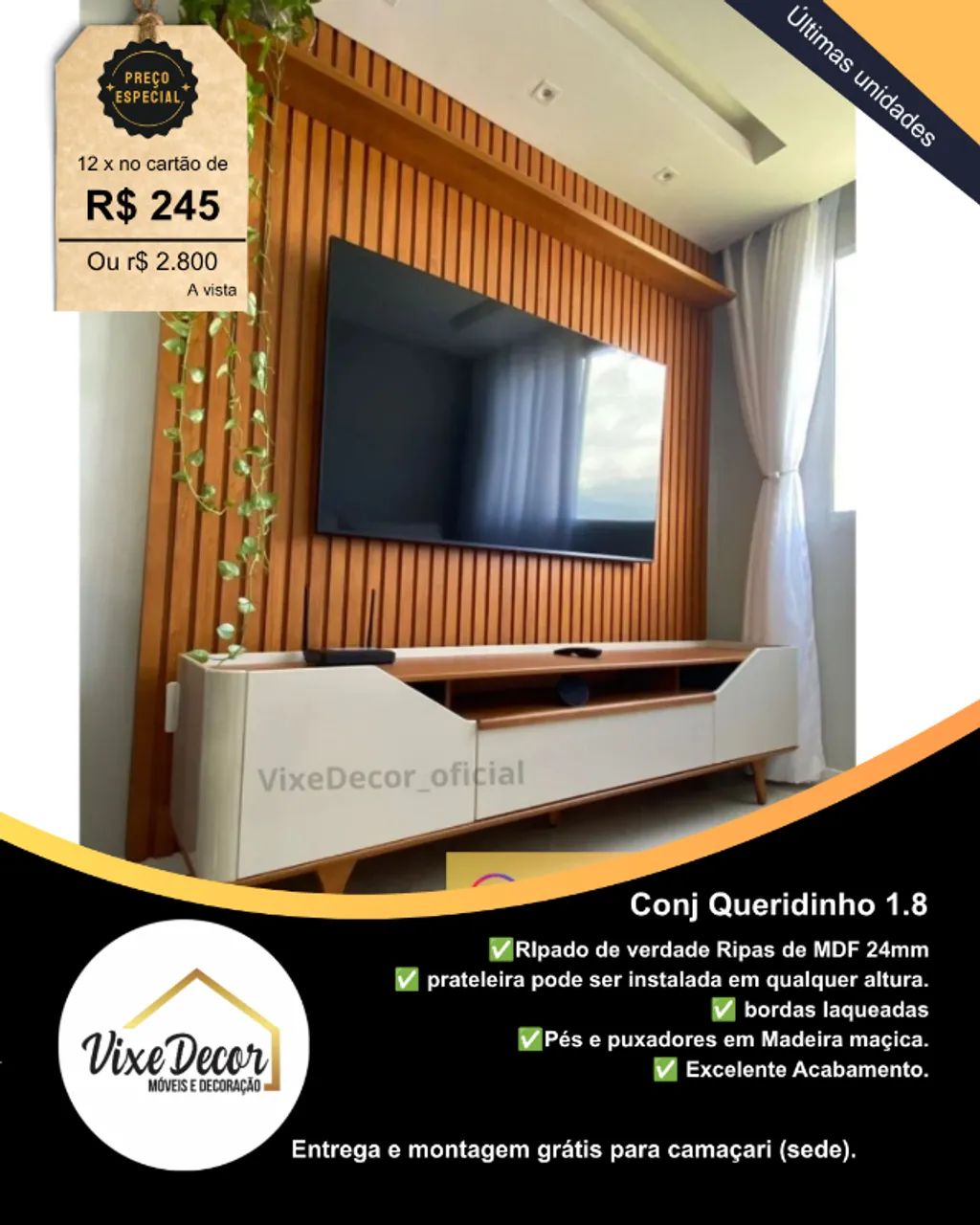 rack + painel Ripado Imcal