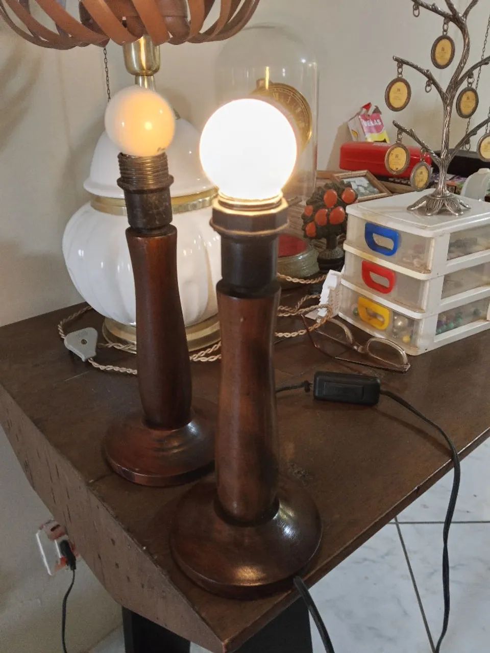 Par de abajur,sem cúpulas ,Leia: - Foto 4