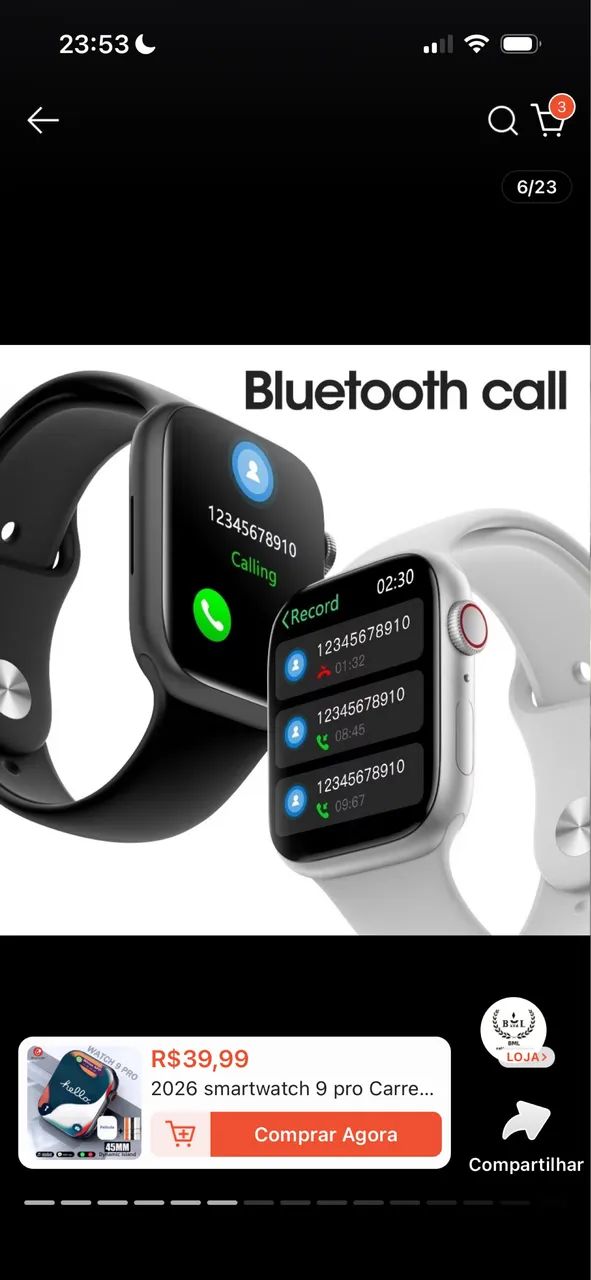 Smartwatch 9 pro S20-pro max  - Foto 2