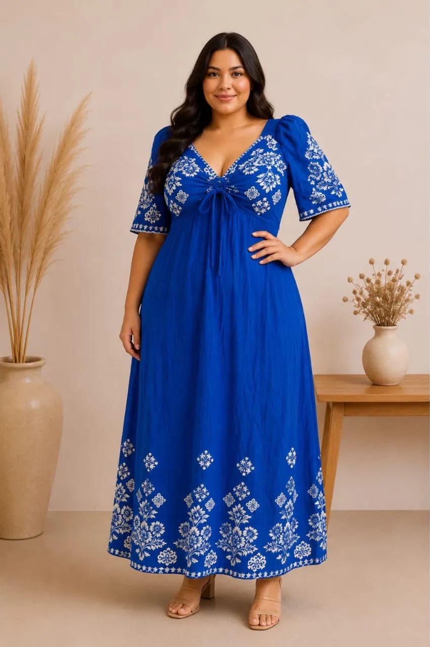 Vestido longos plus  (atacado e varejo) @assammodas - Foto 5