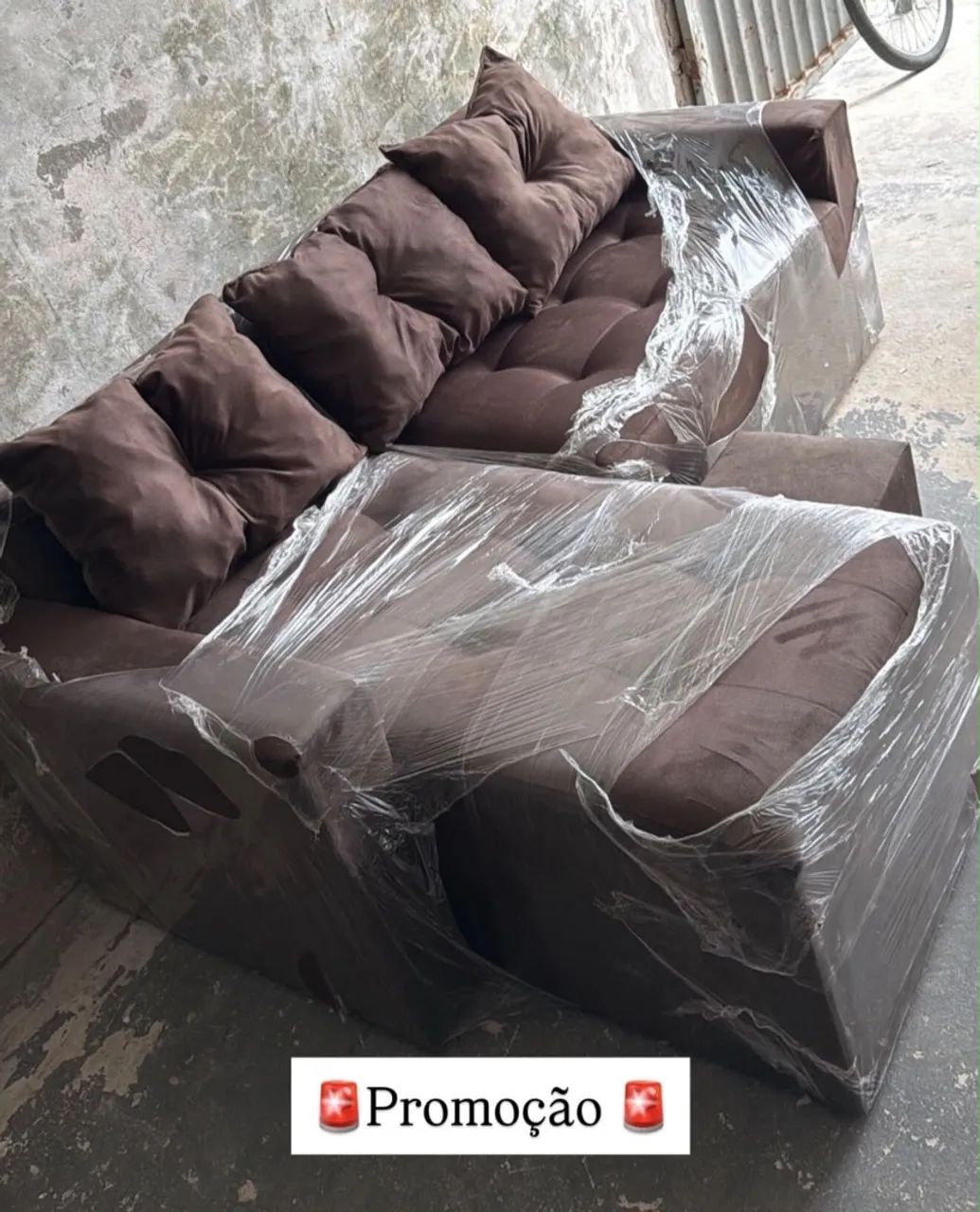 Sofá Em Promoção - acompanha Puff de Brinde - Foto 5