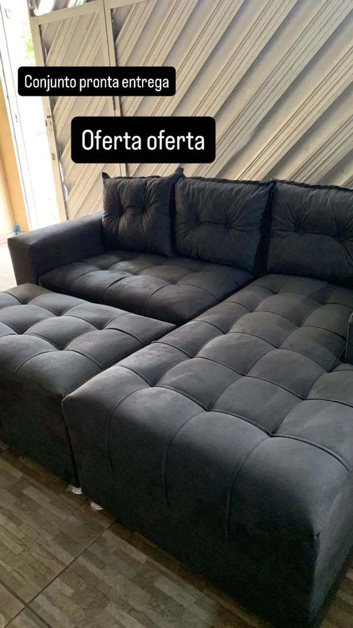 Conjunto. Conjunto. Promoção cinza  mais puff65573814825089120