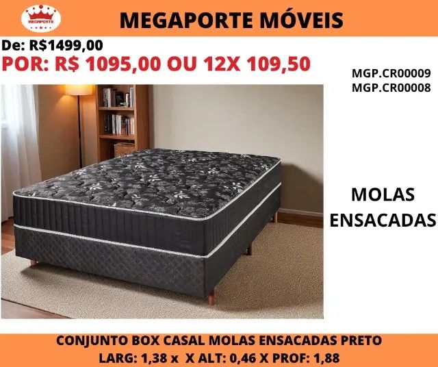 CAMA BOX CASAL MOLAS ENSACADAS  - Foto 2