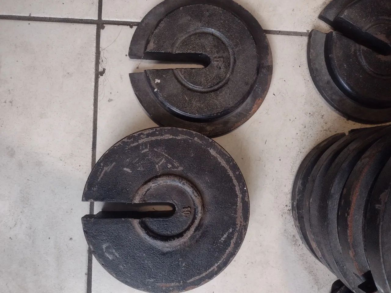 Anilhas de treino 10 o kilo - Foto 5