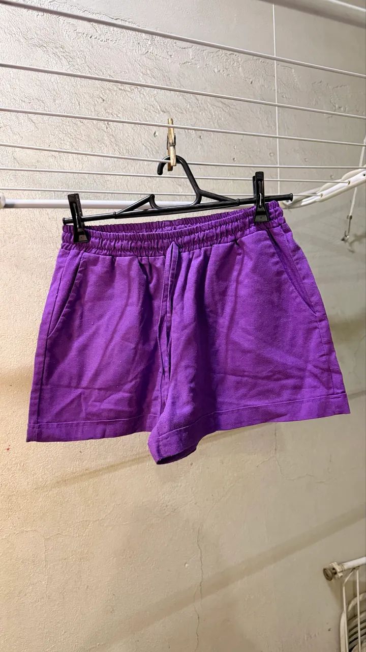 Short Roxo 