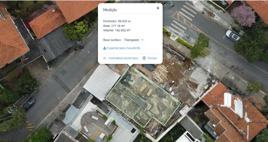 Medição de terrenos e residencias com drone