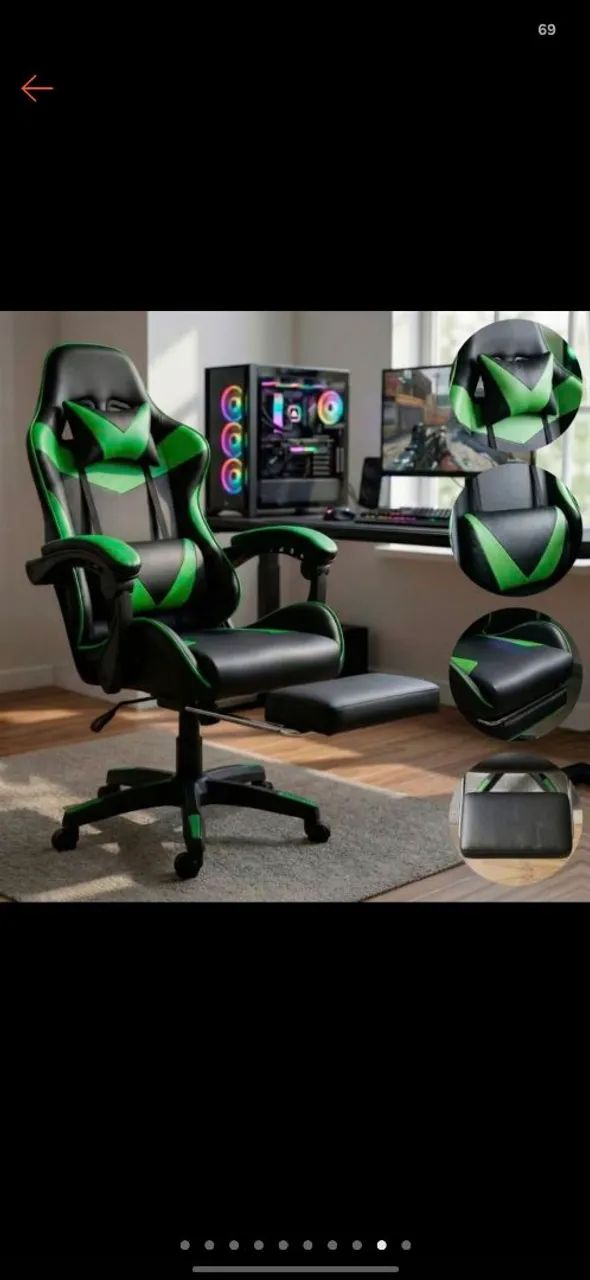 Mesa L e cadeira gamer - Foto 2