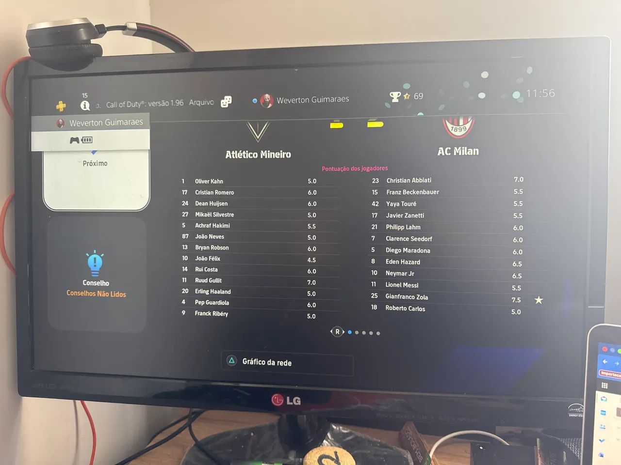 Monitor LG semi novo 