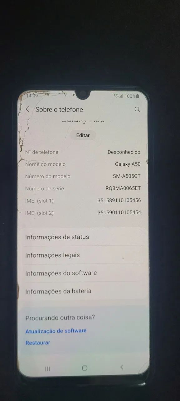 Celular  Samsung A50 usado - Foto 2