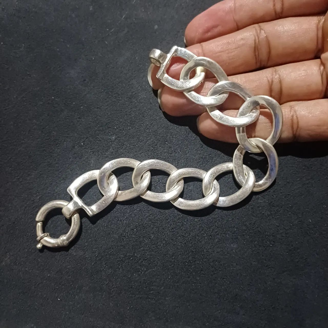 Bracelete eletroformação em prata 925 - Foto 2