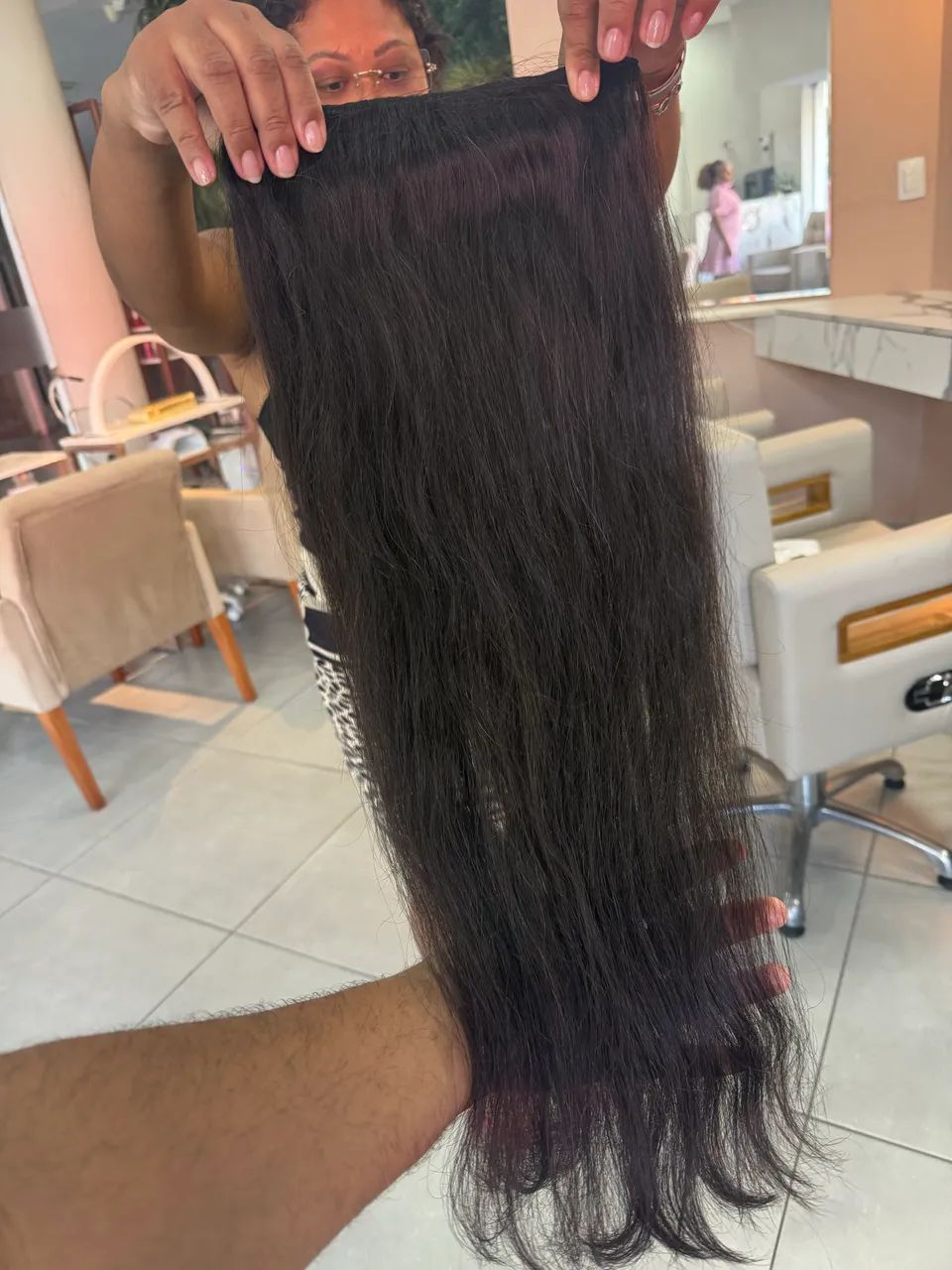 Cabelo 100% Humano 70 cm - Foto 3