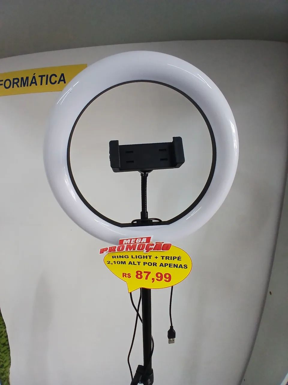 Ring Light + tripé 2m - Foto 2