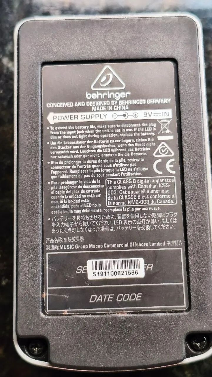 BEHRINGER FX600 - Pedal multi efeitos  - Foto 4
