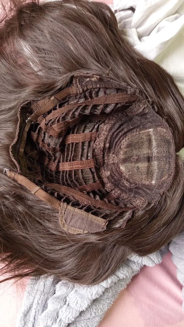Peruca de cabelo sintético liso  - Foto 4