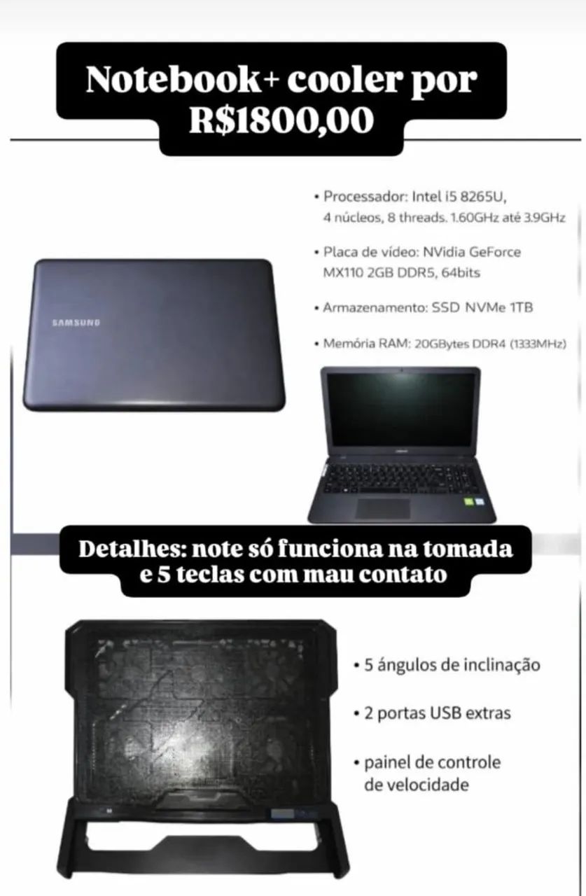 Notebook Samsung 