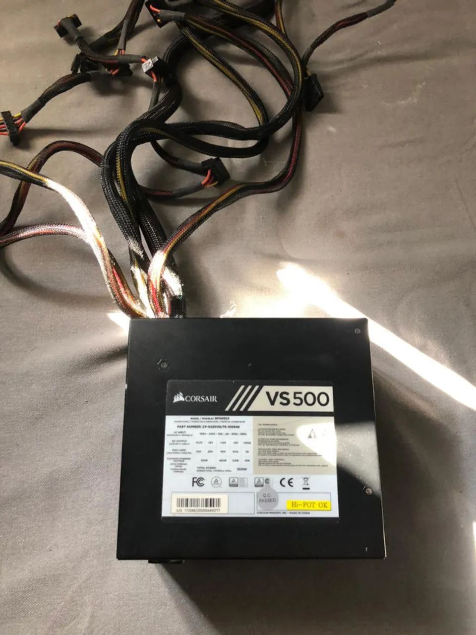 Fonte Corsair 500W 80 Plus - Foto 2