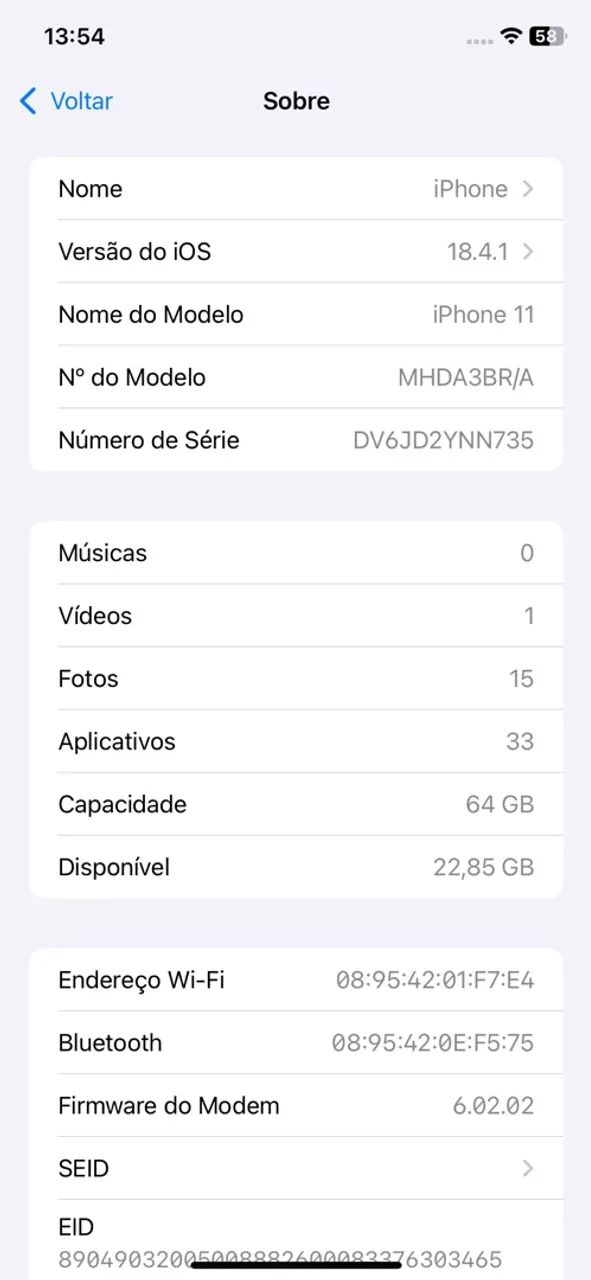 IPHONE 11 64GB SEM DETALHES TODO ORIGINAL - Foto 5