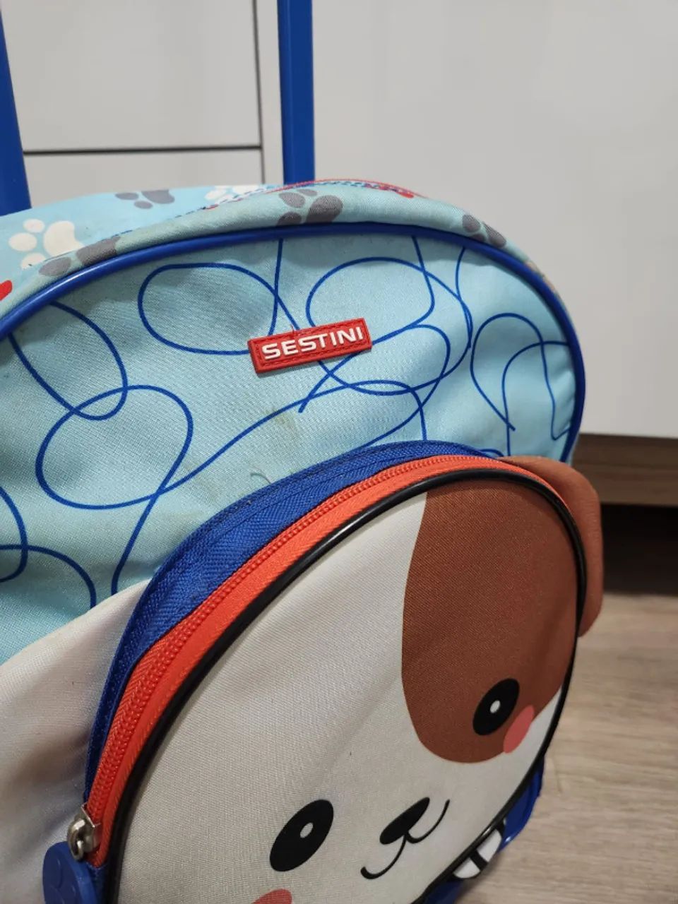 Mochila Infantil com Lancheira Termica Tema Cachorro .Marca SESTINI Original - Foto 6