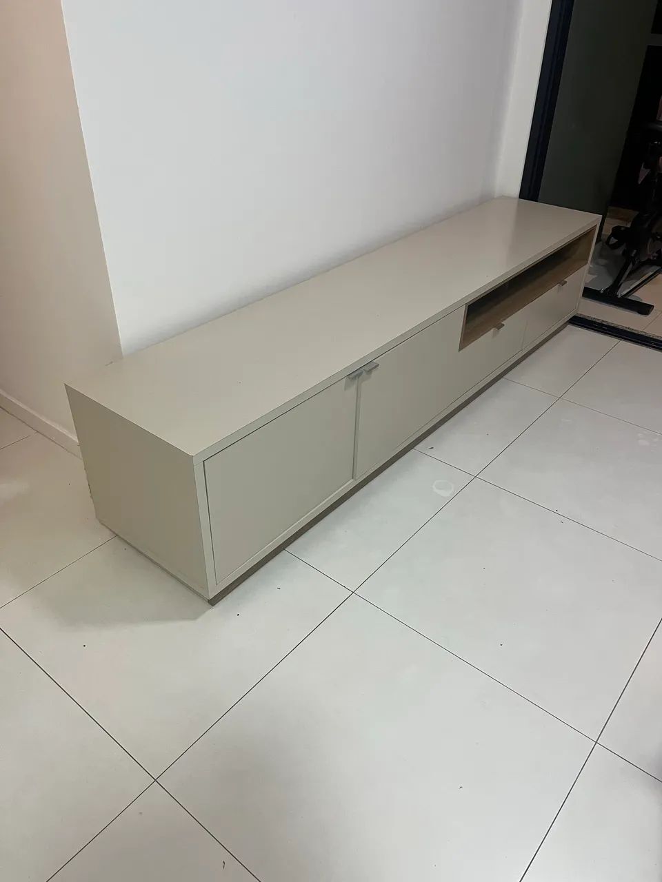 Off-white Living Room Rack