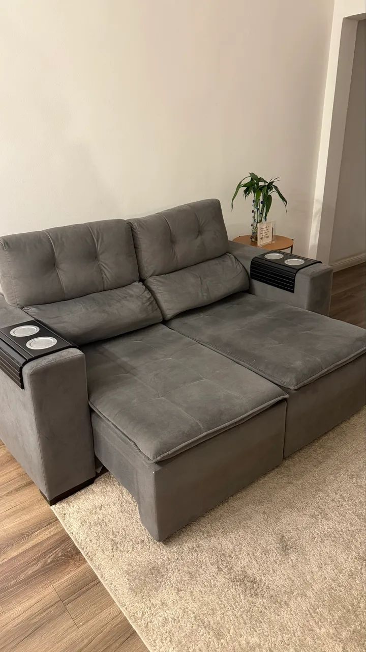 Sofá retratil dois lugares tok stok - Foto 2