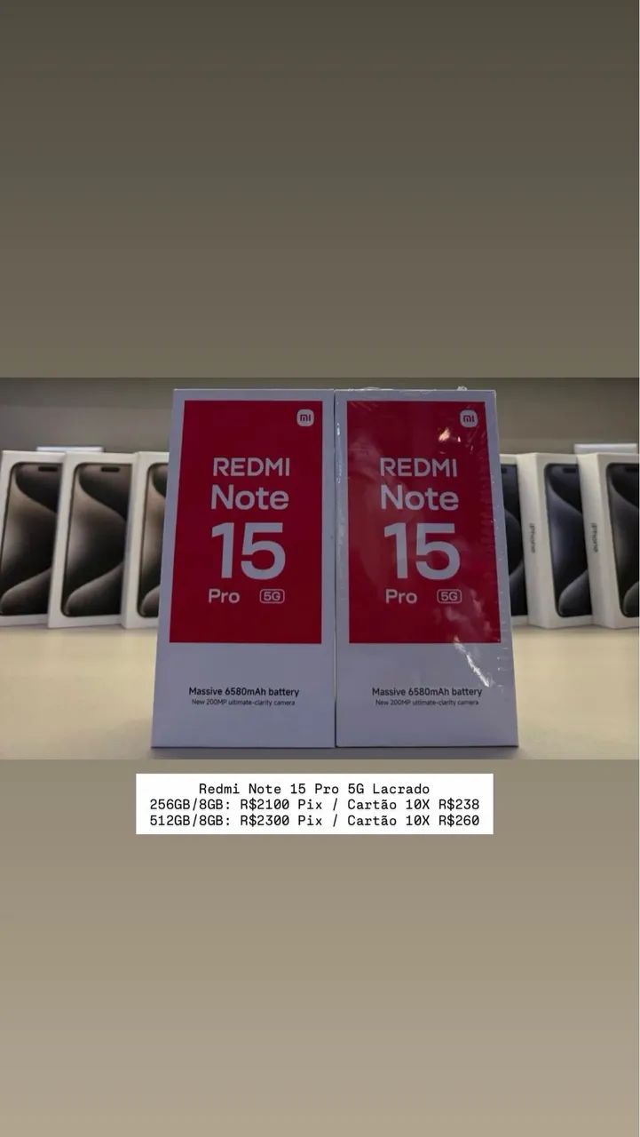 Redmi Note 15 Pro 5G Lacrado