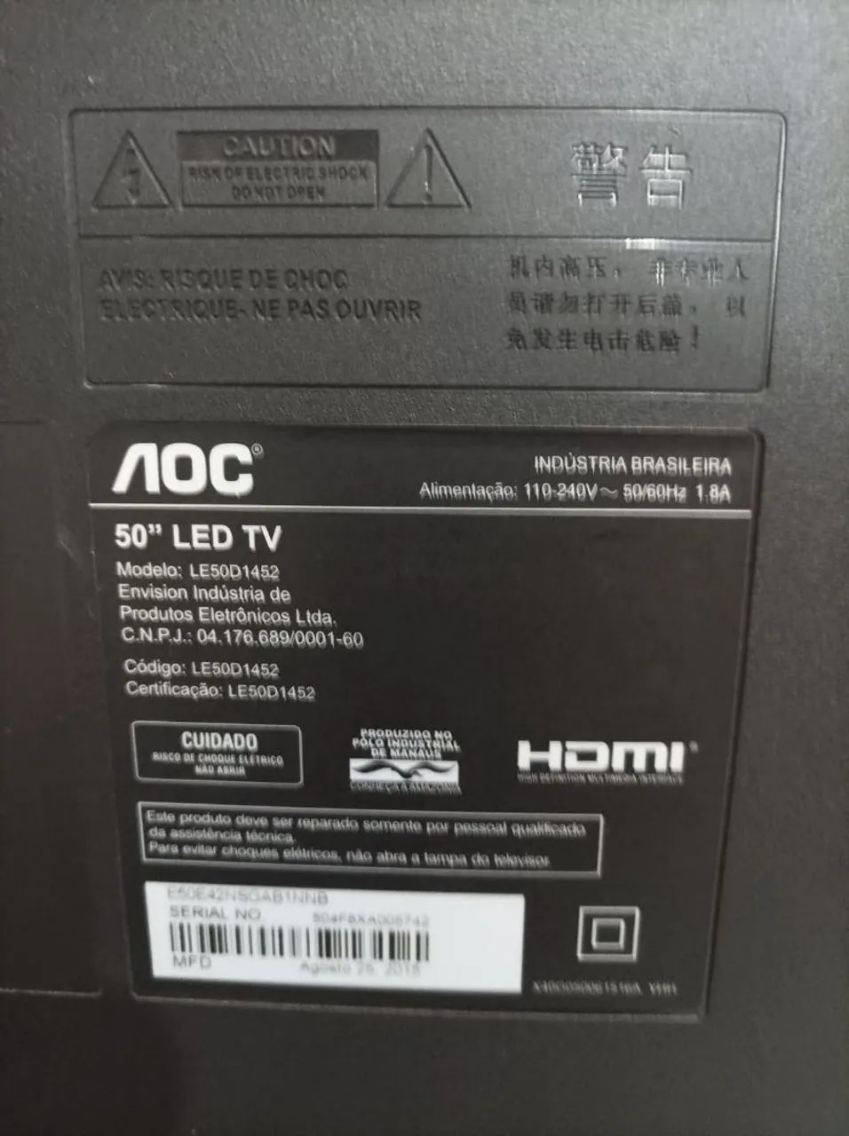 TV AOC LED 50 POLEGADAS  - Foto 3