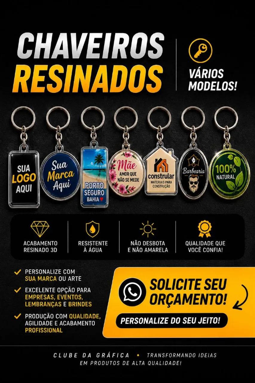 Chaveiro Resinado