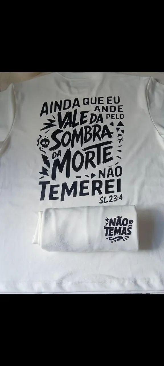 camisas overzaseid cristã disponivel plus sizes - Foto 5