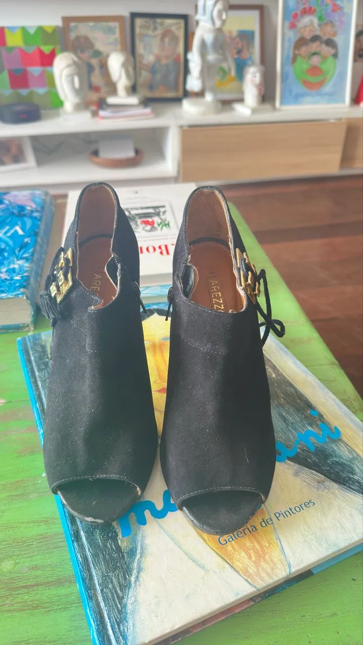 Bota Arezzo couro/ suede TAM 37 - Foto 3