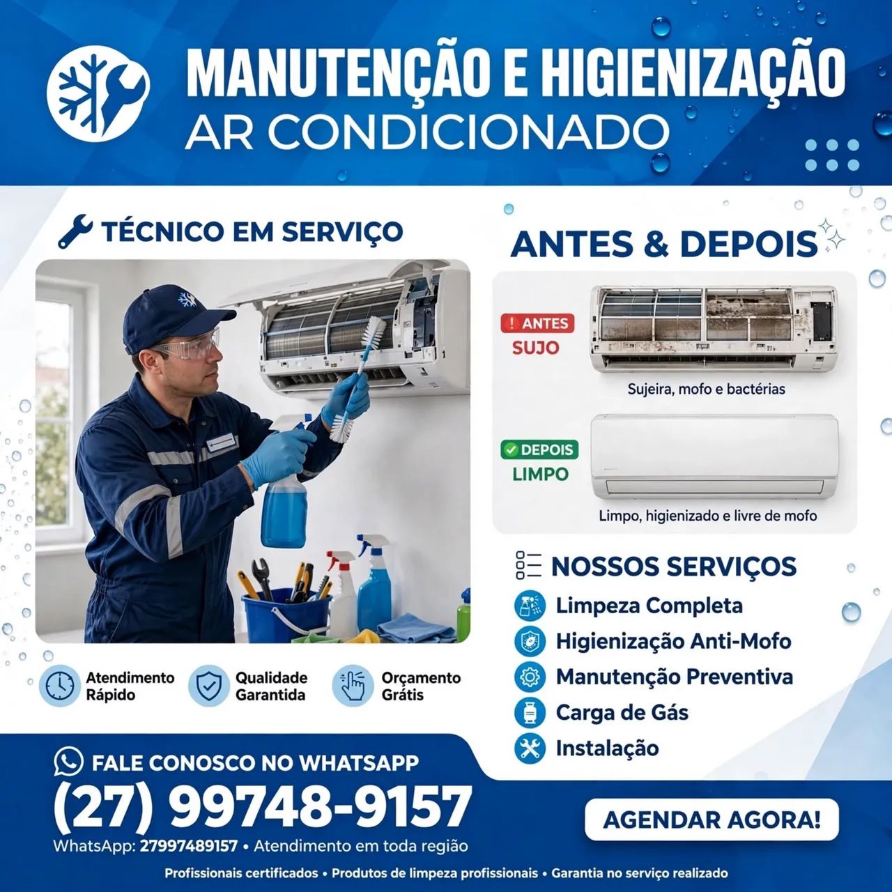 manutenção e higienização em ar condicionado split - Foto 4