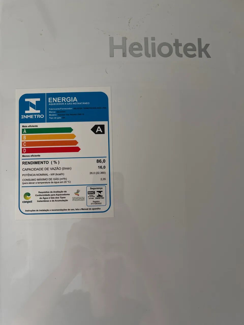 Aquecedor 2 meses de uso - Foto 2