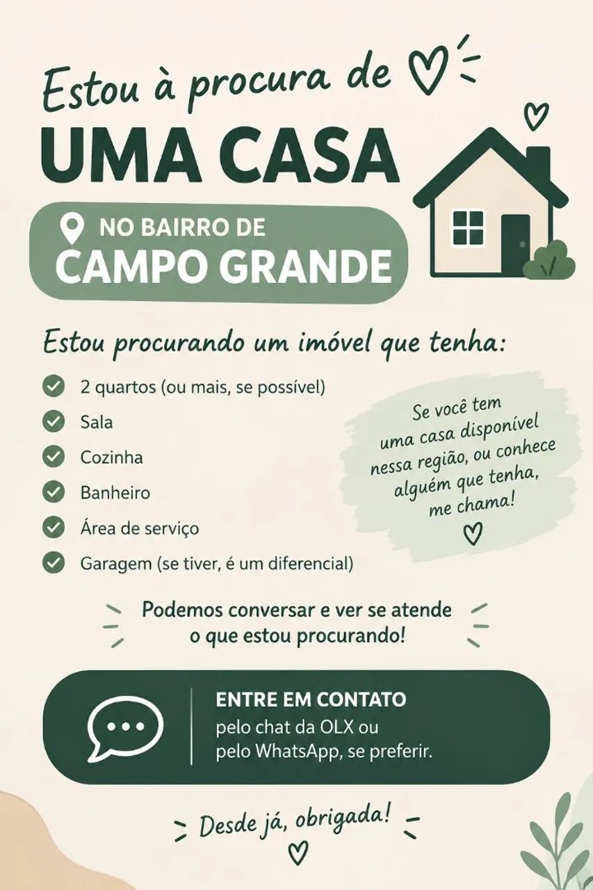 Em busca de uma casa. 