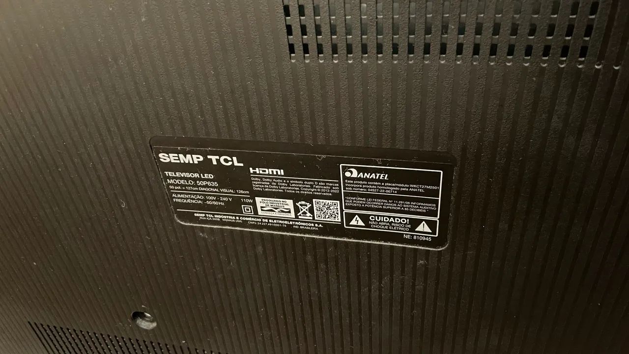 Smartv TCL 50 polegadas 4K COM DEFEITO NA IMAGEM - Foto 2
