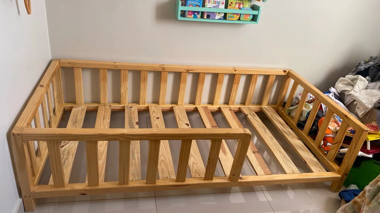 Cama solteiro madeira MDF  - Foto 2