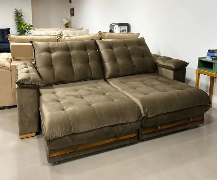 Sofá Retrátil e Reclinável de Luxo, com pillow top de 30 cm e molas ensacadas!  - Foto 2